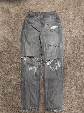 Am Eagle Sz 0 Regular Womens Black Washed Jeans